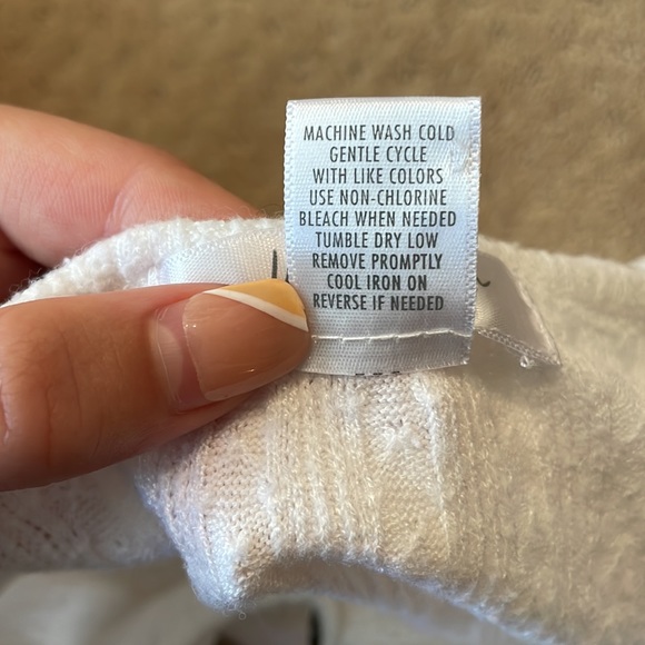 Girls white fawn sweater top - Picture 4 of 4